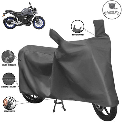 MADAFIYA Waterproof Two Wheeler Cover for Yamaha(FZ-S, Grey)