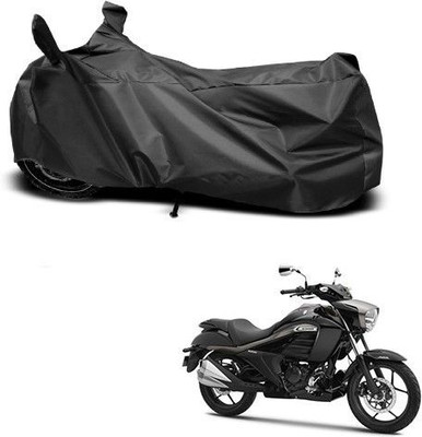 DeepShakshi AUTOMOTIVE Waterproof Two Wheeler Cover for Suzuki(Intruder, Black)