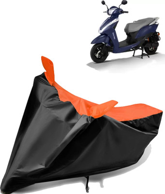 aksmit Two Wheeler Cover for Ampere(Magnus, Black, Orange)