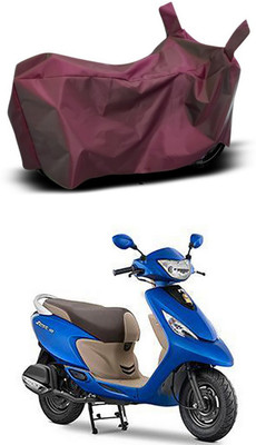 MMSSTAR Waterproof Two Wheeler Cover for TVS(Zest 110, Maroon)