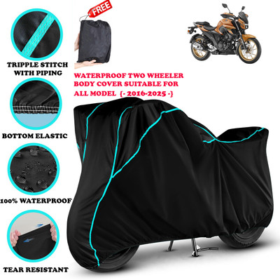 AutoGalaxy Waterproof Two Wheeler Cover for Yamaha(FZ-S, Black)
