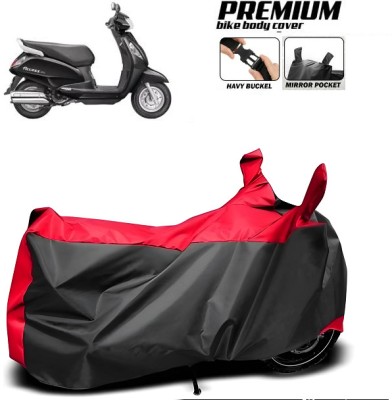 smwzxyu Waterproof Two Wheeler Cover for Suzuki(Access, Red)