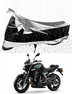 Furious3D Two Wheeler Cover for CFMoto(650 NK, Silver, Black)