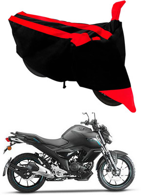 Mdstar Waterproof Two Wheeler Cover for Yamaha(FZS-FI, Red, Black)