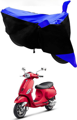 Mdstar Waterproof Two Wheeler Cover for Piaggio(Vespa SXL 150, Blue, Black)