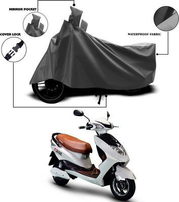 ANTHUB Waterproof Two Wheeler Cover for Okinawa(Grey)
