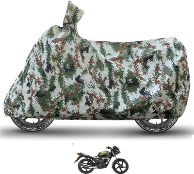 Caronix Waterproof Two Wheeler Cover for TVS(Star City, Green)