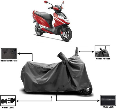 Amexride Two Wheeler Cover for Hero(Dare BS6, Grey)