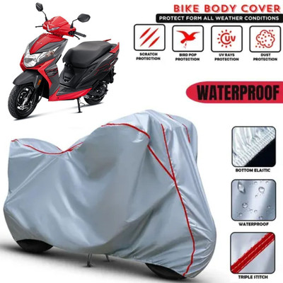 AutoGalaxy Waterproof Two Wheeler Cover for Honda(Dio, Silver)