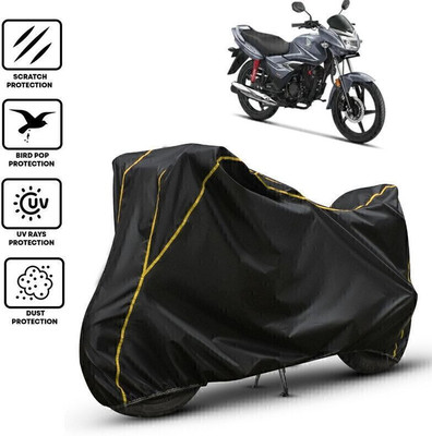 Shiv Kanha Waterproof Two Wheeler Cover for Honda(Shine, Black, Yellow)