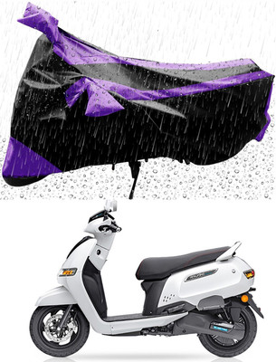 MWBB Waterproof Two Wheeler Cover for TVS(iQube Electric, Black)