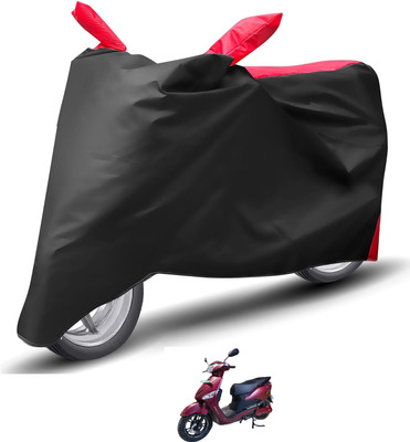 Caronix Waterproof Two Wheeler Cover for Hero(Electric Optima, Red)