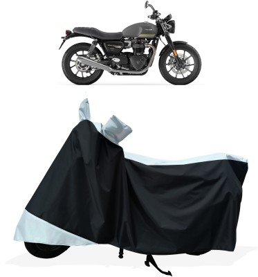 Tricway Two Wheeler Cover for Triumph(Speed Twin BS6, White)