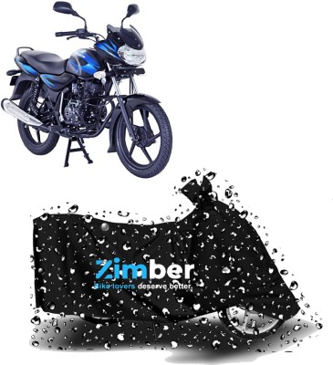 ZIMBER Two Wheeler Cover for Bajaj(Discover 125 DTS-i, Black)