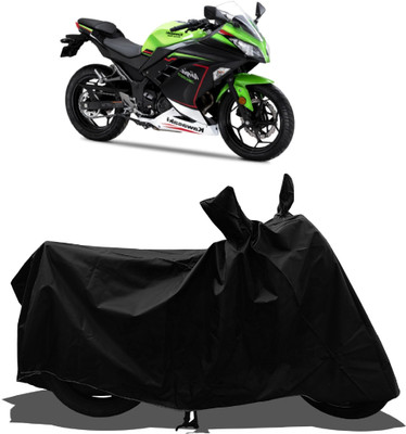 Tricway Waterproof Two Wheeler Cover for Kawasaki(Ninja 300, Black)