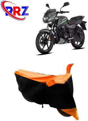 RRZ Waterproof Two Wheeler Cover for Bajaj(Pulsar 135 LS DTS-i, Black, Orange)