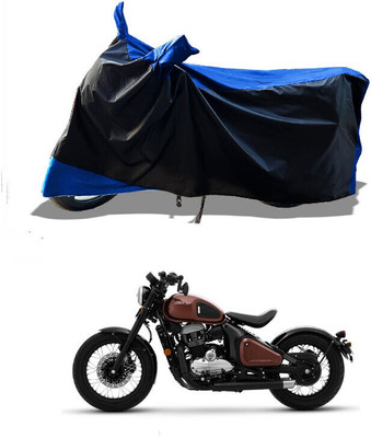 DeepShakshi AUTOMOTIVE Waterproof Two Wheeler Cover for JAWA(Bobber 350, Blue)