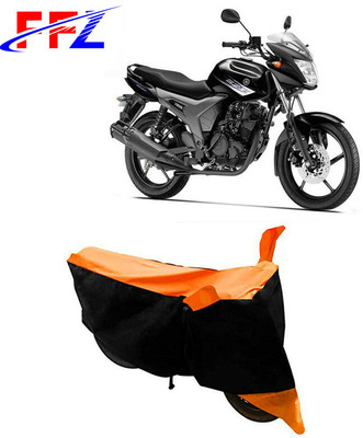 FFZ Waterproof Two Wheeler Cover for Yamaha(SZ-S, Black, Orange)