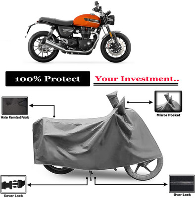 Amexride Two Wheeler Cover for Triumph(Speed Twin, Grey)
