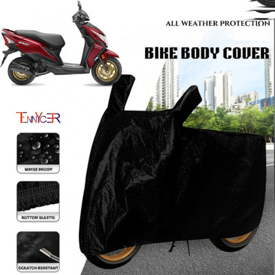 TENNYCER Waterproof Two Wheeler Cover for Honda(Dio, Black)