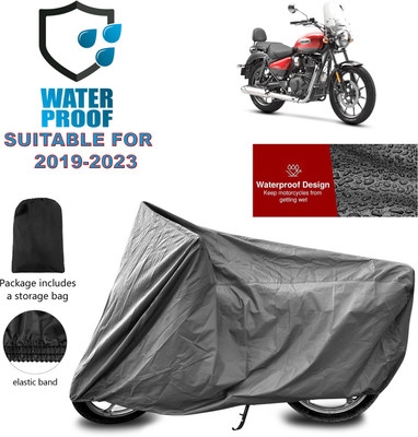 PAGORA Waterproof Two Wheeler Cover for Royal Enfield(Meteor 350, Grey)