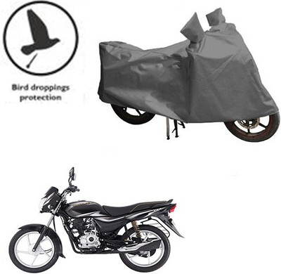 MMSSTAR Waterproof Two Wheeler Cover for Bajaj(Platina 100 DTS-i, Grey)