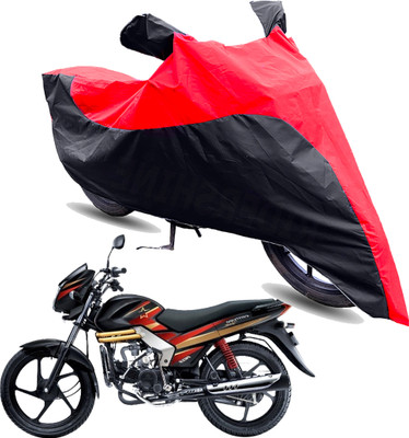 FurniGully Two Wheeler Cover for Mahindra(Centuro Rockstar, Red, Black)
