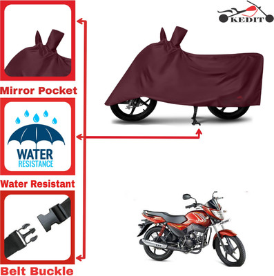 KEDIT Two Wheeler Cover for Mahindra(Pantero, Maroon)