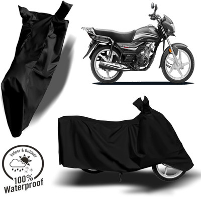 ROYAL AUTO MART Waterproof Two Wheeler Cover for Honda(CD 110 Dream, Black)