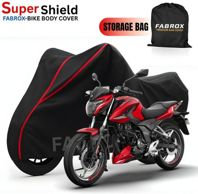 FABROX Waterproof Two Wheeler Cover for Bajaj(Pulsar 250, Black, Red)