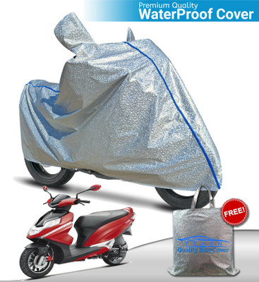 TEASN Waterproof Two Wheeler Cover for Hero(Dare BS6, Silver)