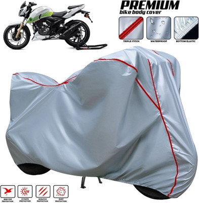 xodi Waterproof Two Wheeler Cover for TVS(Apache RTR 200, Silver, Red, Multicolor)