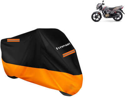 Horseyaart Waterproof Two Wheeler Cover for TVS(Victor BS6, Orange)