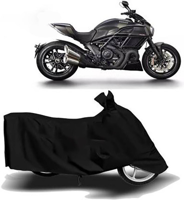 DeepShakshi AUTOMOTIVE Waterproof Two Wheeler Cover for Ducati(Diavel, Black)