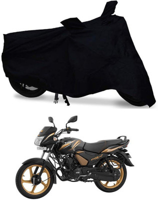 DeepShakshi AUTOMOTIVE Waterproof Two Wheeler Cover for TVS(Star City, Black)