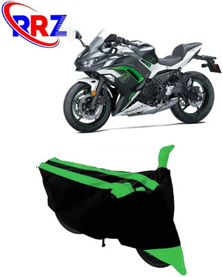 RRZ Waterproof Two Wheeler Cover for Kawasaki(Ninja 650, Black, Green)