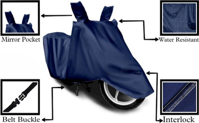 DeepShakshi AUTOMOTIVE Two Wheeler Cover for TVS(Apache RTR 200, Blue)