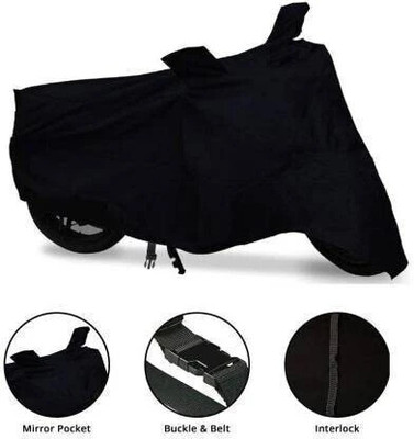 Matt Moon Two Wheeler Cover for Hero(New Glamour BS6, Black)