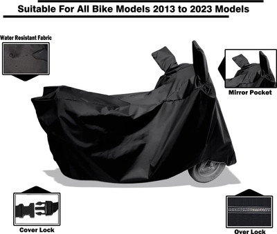 AutoGalaxy Waterproof Two Wheeler Cover for Bajaj(Pulsar 180 DTS-i, Black)