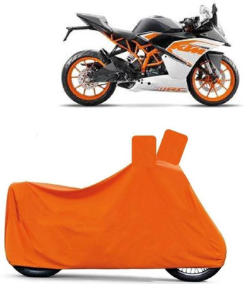 AANJANEYA TRADERS Waterproof Two Wheeler Cover for KTM(125 Duke, Orange)