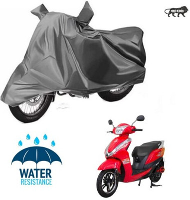 JSJINSIL Waterproof Two Wheeler Cover for Ampere(Magnus Pro, Grey)