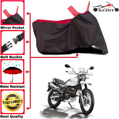 KEDIT Two Wheeler Cover for Hero(Xtreme 200R, Red, Black)