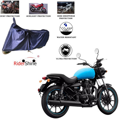 RiderShine Two Wheeler Cover for Royal Enfield(Thunderbird 500, Blue)