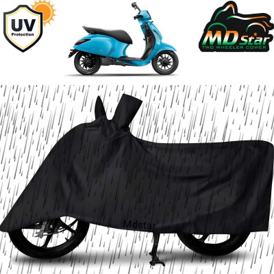 MWBB Two Wheeler Cover for Hero(Diva, Black)