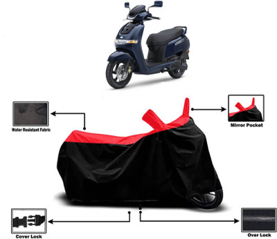 KEDIT Two Wheeler Cover for TVS(iQube Electric, Red)