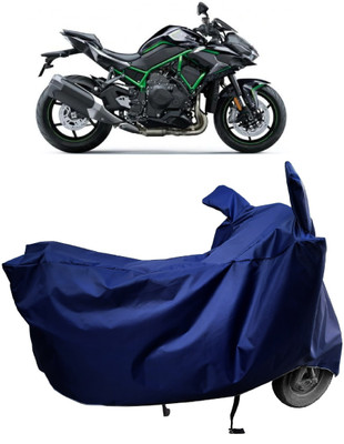 Amexride Two Wheeler Cover for Kawasaki(ZH2 BS6, Blue)