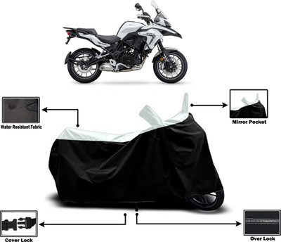 Amexride Two Wheeler Cover for Benelli(TRK 502, White)