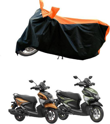 RAAMKM Two Wheeler Cover for Hero, Honda, Bajaj, Ather, TVS, Yamaha(Orange, Black)