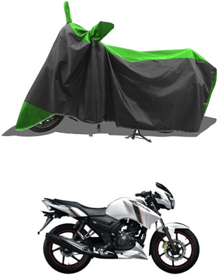 DeepShakshi AUTOMOTIVE Waterproof Two Wheeler Cover for TVS(Apache 150, Orange)