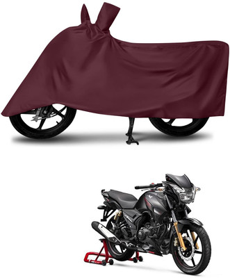 KEDIT Two Wheeler Cover for TVS(Apache RTR 160 4V, Maroon)